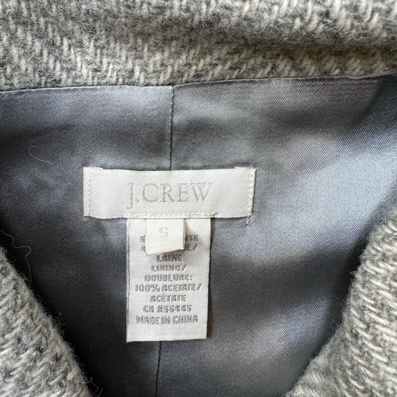 J. Crew Taupe Herringbone Cowl Neck Sweater - Picture 3 of 7